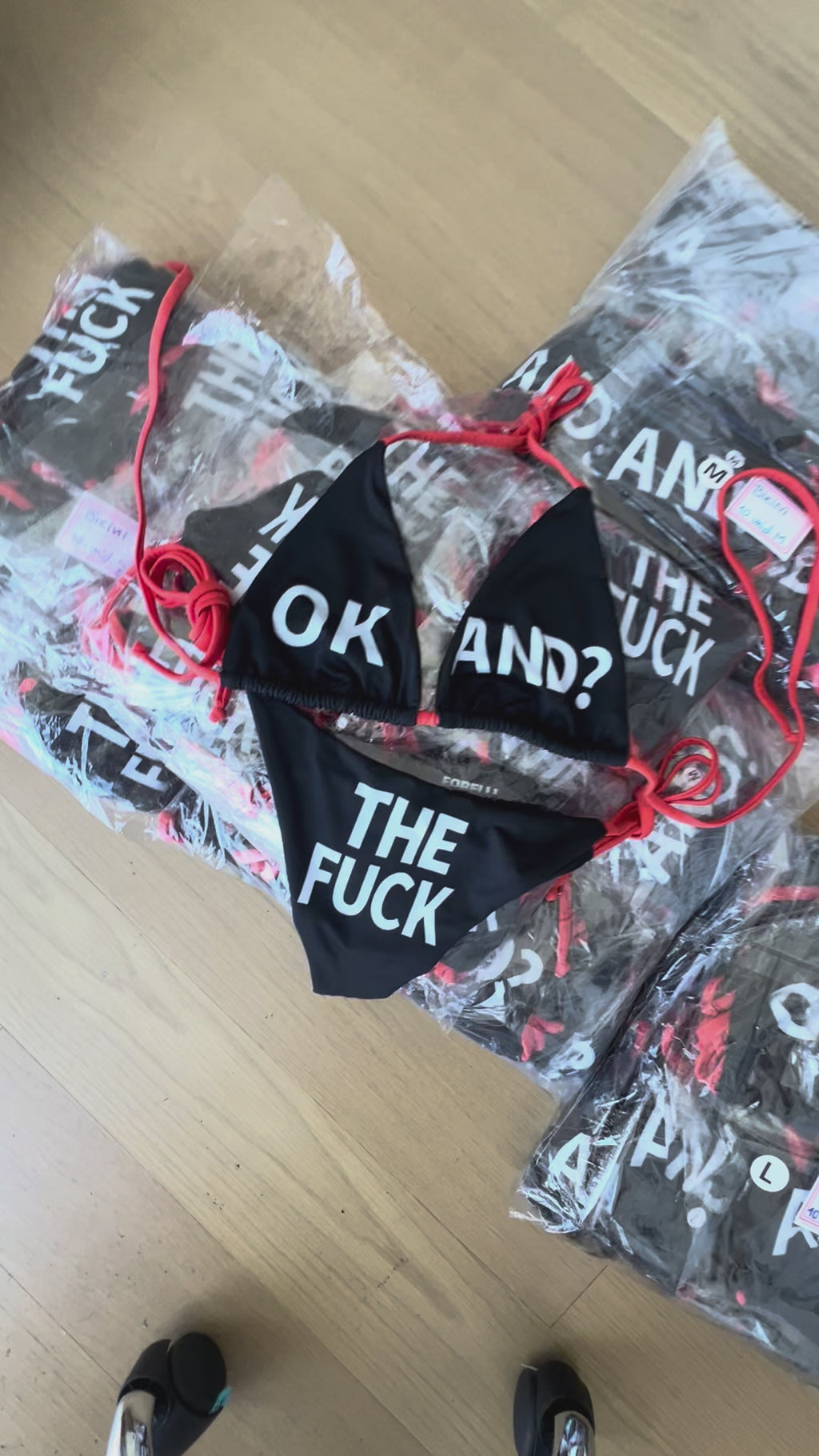 “OK AND? TF” BIKINI